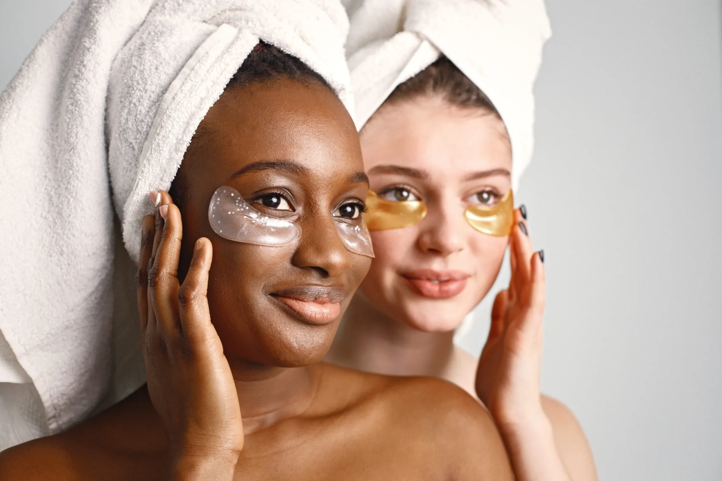 Facial skincare treatment being applied